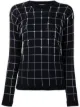 Image 1 of Delpozo embellished embroidered check jumper