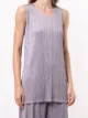 Pleats Please Issey Miyake بلوزة طويلة بكسرات