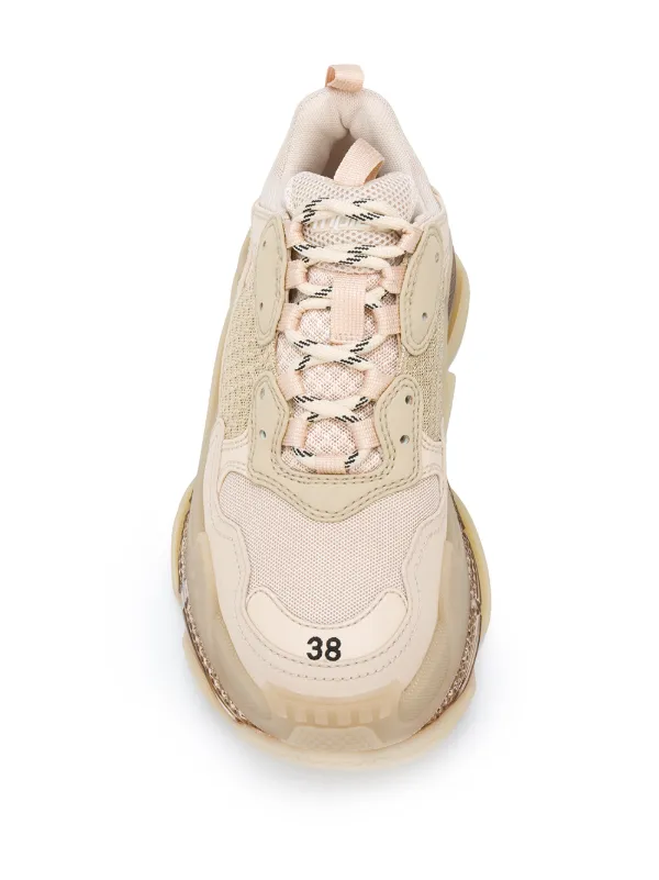 Balenciaga 巴黎世家Triple S Clear Sole 运动鞋- Farfetch