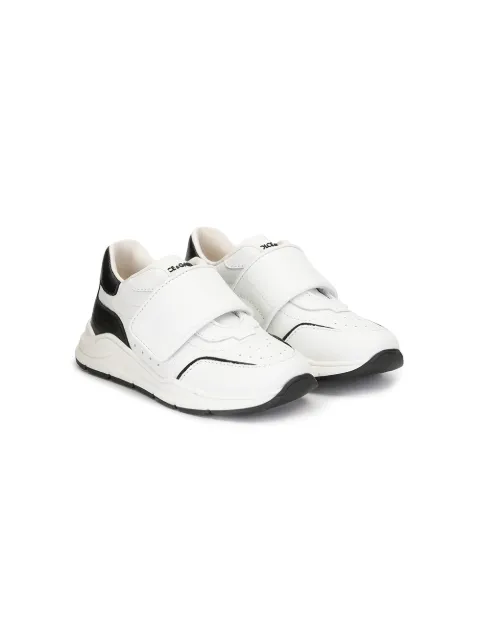 Dolce & Gabbana Kids logo-embroidered touch strap trainers