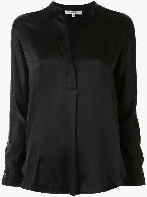 Vince silk v-neck blouse