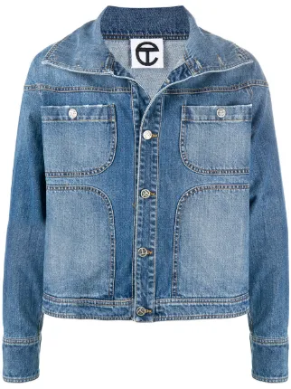Telfar denim jacket Clearance