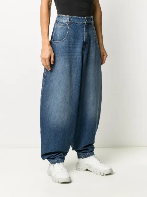 Telfar Oversized Distressed Jeans 