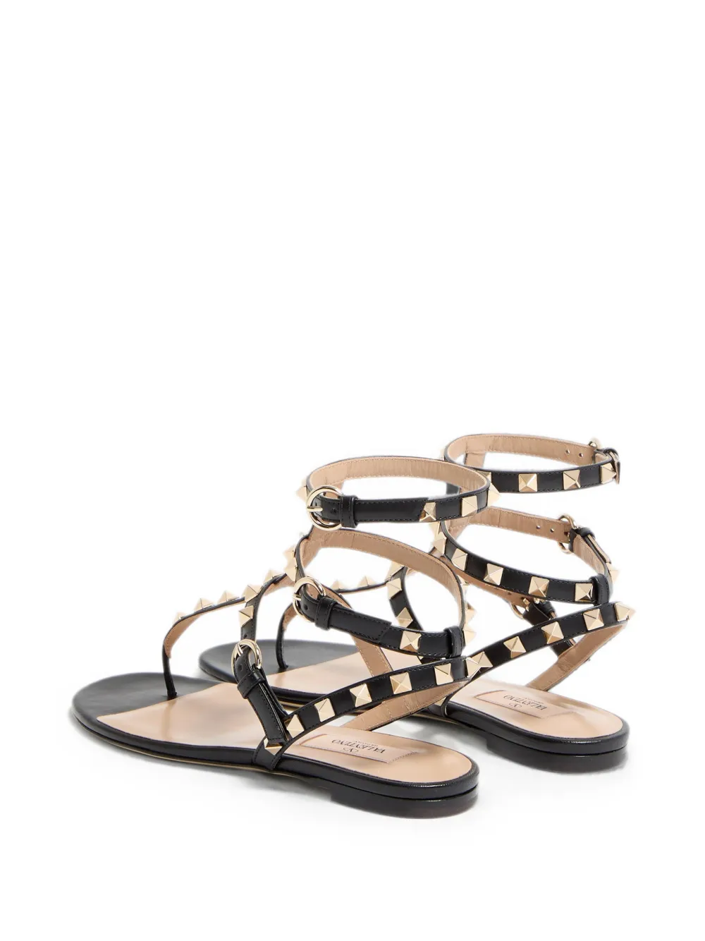 EU37 Valentino Garavani RockStud ブラック 箱付 Valentino Garavani Chinelo Rockstud | Preto | FARFETCH BR
