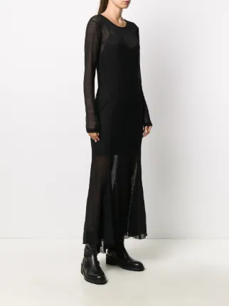 semi sheer maxi dress展示图