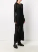 Ann Demeulemeester فستان ماكسي شبه شفاف