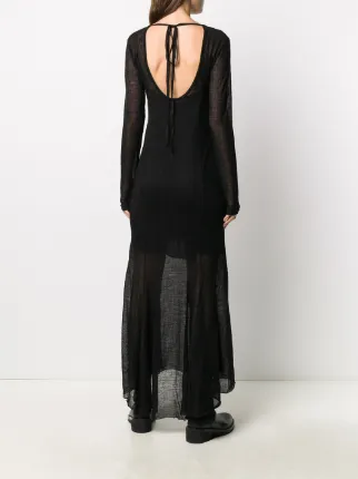 semi sheer maxi dress展示图