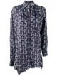 الصورة 1 من LANVIN geometric print high-low hem blouse