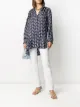 الصورة 2 من LANVIN geometric print high-low hem blouse