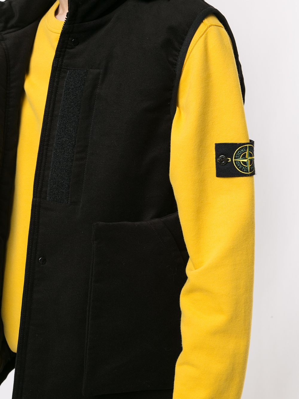 фото Stone island shadow project жилет на молнии