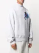 Palm Angels 'Air'-patch mock-neck sweatshirt