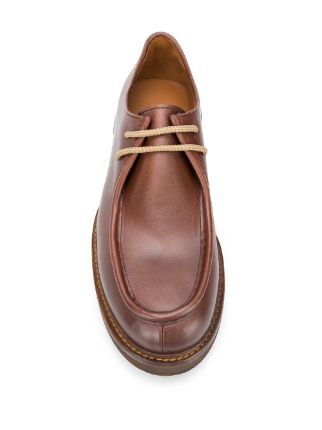 lace-up leather loafers展示图