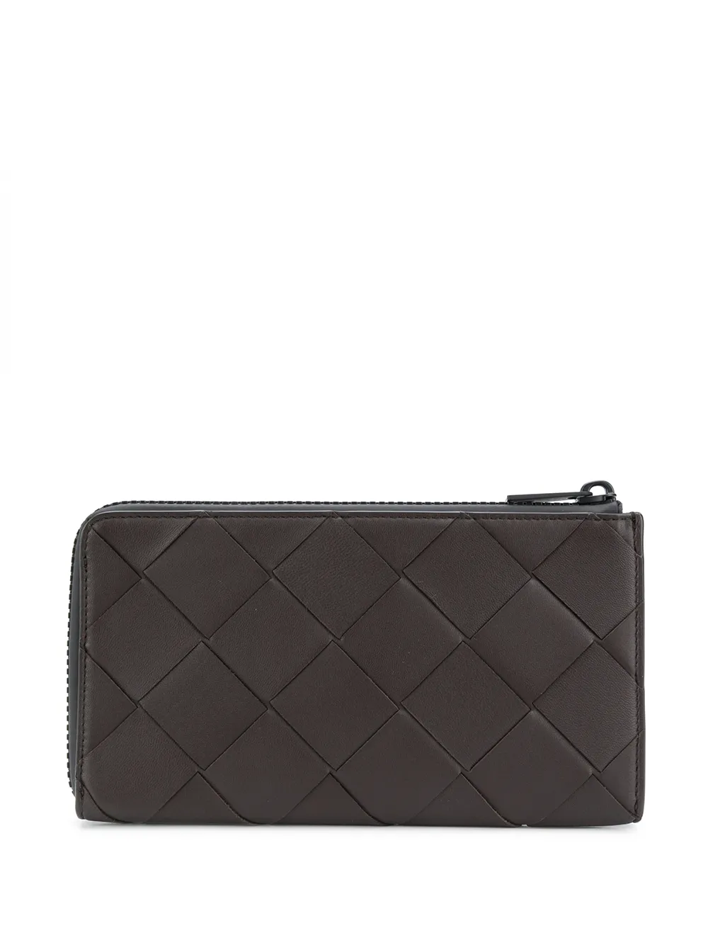 Bottega Veneta Geweven portemonnee - Bruin