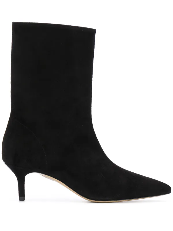 mid heel pointed boots
