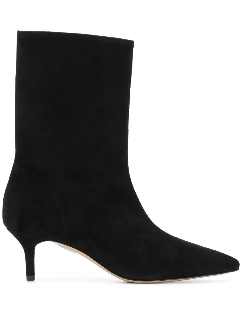 mid heel pointed boots