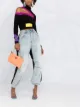 الصورة 2 من Just Cavalli توب منسوج برقبة عالية مطوية