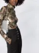 Just Cavalli بنطال هاي ويست بقصة واسعة