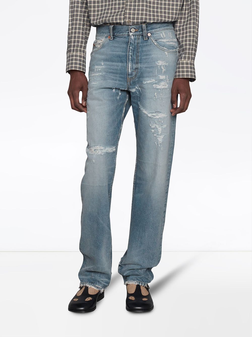 Gucci eco-bleached Organic Denim Jeans - Farfetch