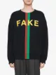 Gucci Fake/Not print organic-cotton sweatshirt