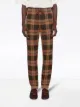 Gucci check wool track pants
