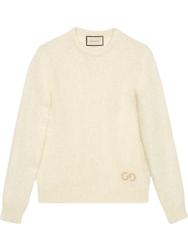 Gucci GG embroidery knitted jumper 