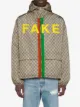 Gucci Fake/Not print GG nylon jacket