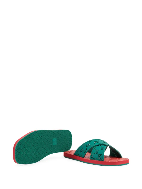 baseball gucci slides