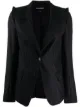 الصورة 1 من Ann Demeulemeester بليزر مخطط بطية صدر مغلقة