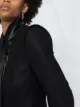Ann Demeulemeester بليزر مخطط بطية صدر مغلقة