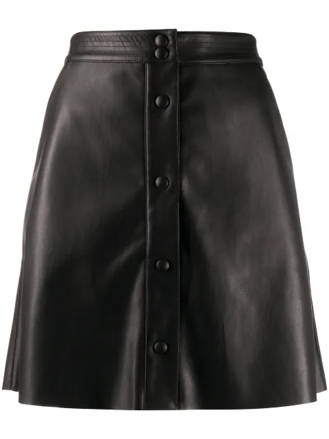 Semicouture Gonna Svasata Effetto Pelle - Farfetch