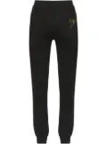 Giuseppe Zanotti logo print-track pants - Black