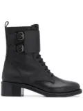 Le Silla Jessi lace-up leather boots - Black