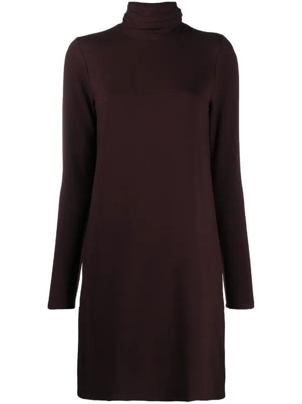 high neck jumper dress