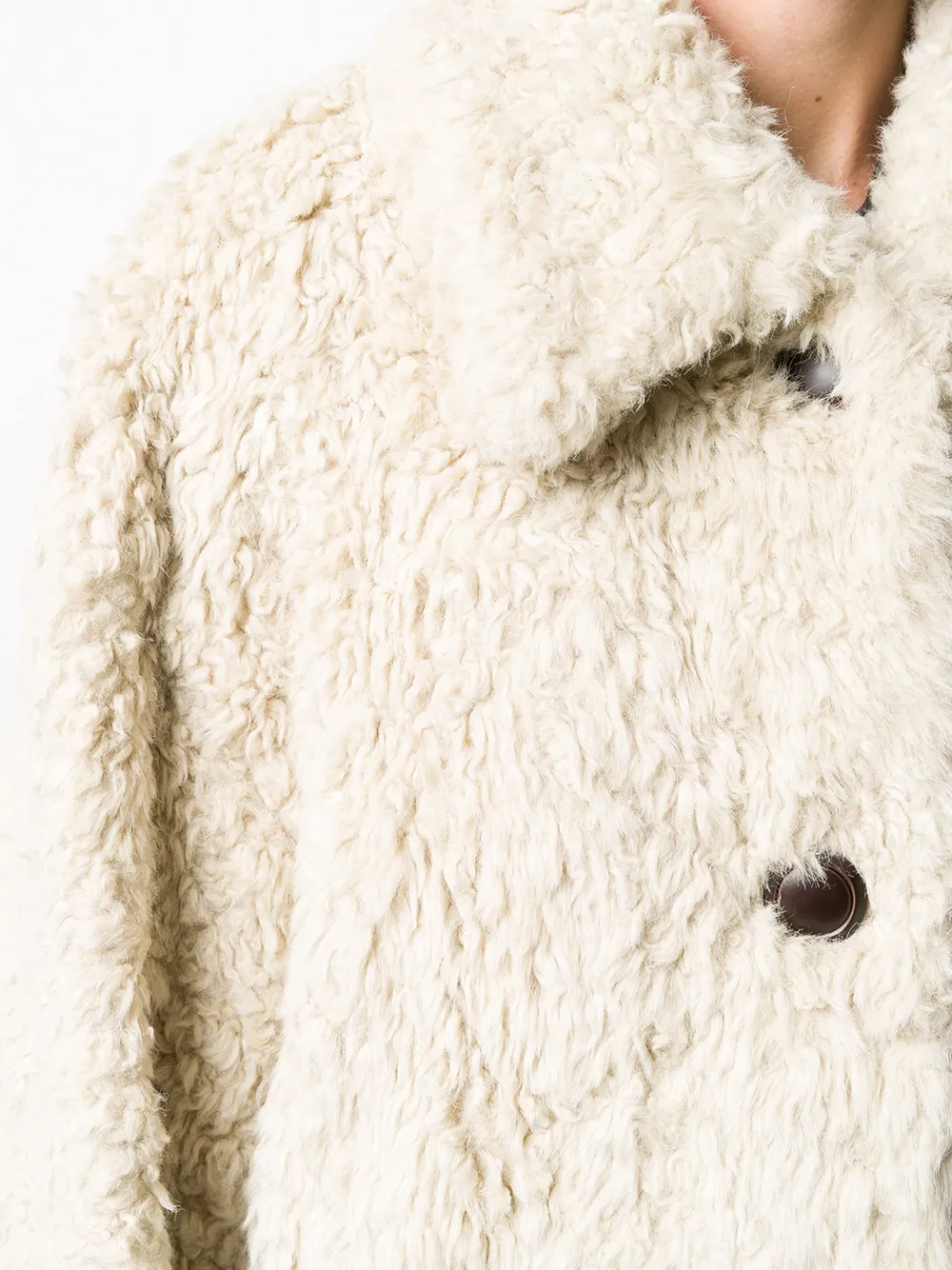 фото Low classic faux shearling coat