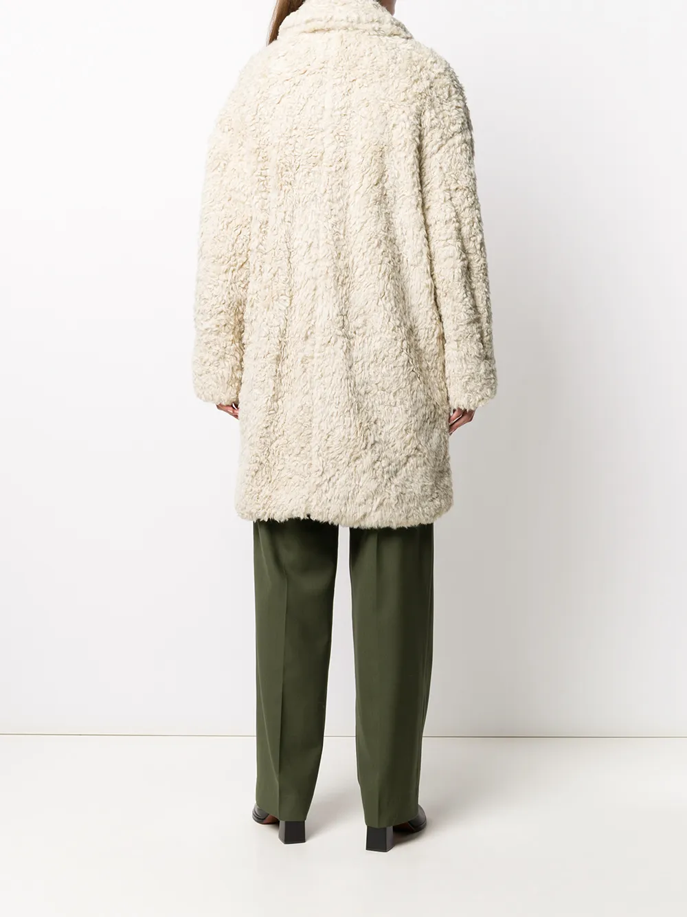 фото Low classic faux shearling coat