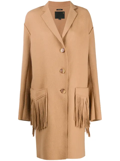 R13 abrigo oversize con flecos 