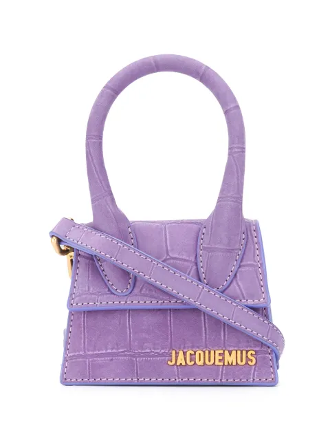 jacquemus mini bolsa white crocodile