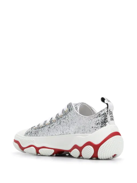 RED VALENTINO GLAM RUN GLITTER SNEAKERS