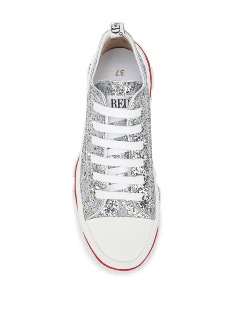 RED VALENTINO GLAM RUN GLITTER SNEAKERS