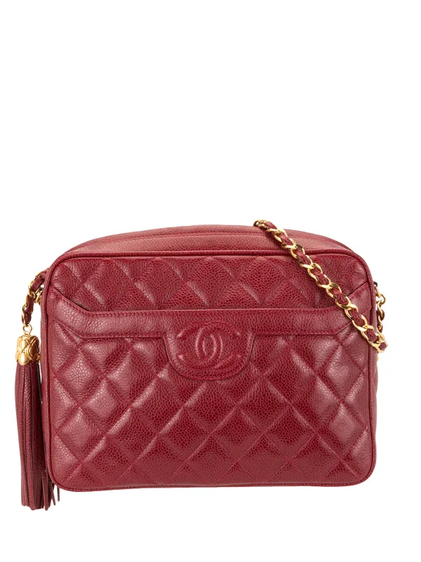 chanel camera bag red