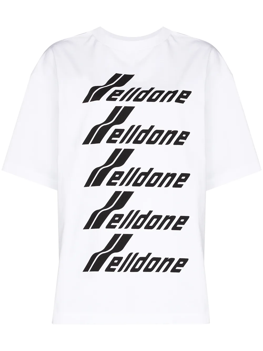 Shop We11 Done Logo-print T-shirt In White