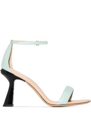 givenchy logo ankle strap sandal