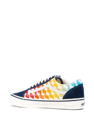 rainbow-print low-top sneakers展示图