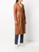 Gentry Portofino belted leather coat