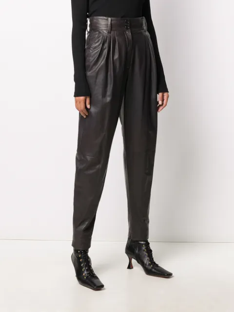 Dolce \u0026 Gabbana Pleated Tapered Leather 
