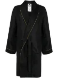 Versace jacquard silk robe - Black