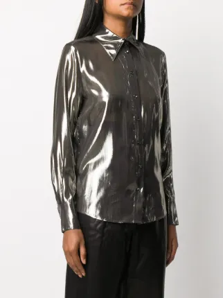 metallic sheer shirt展示图