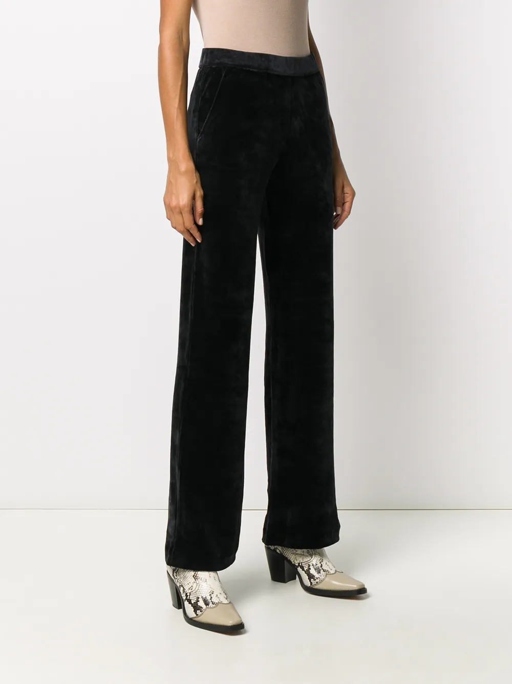 Majestic Filatures Flared broek Blauw