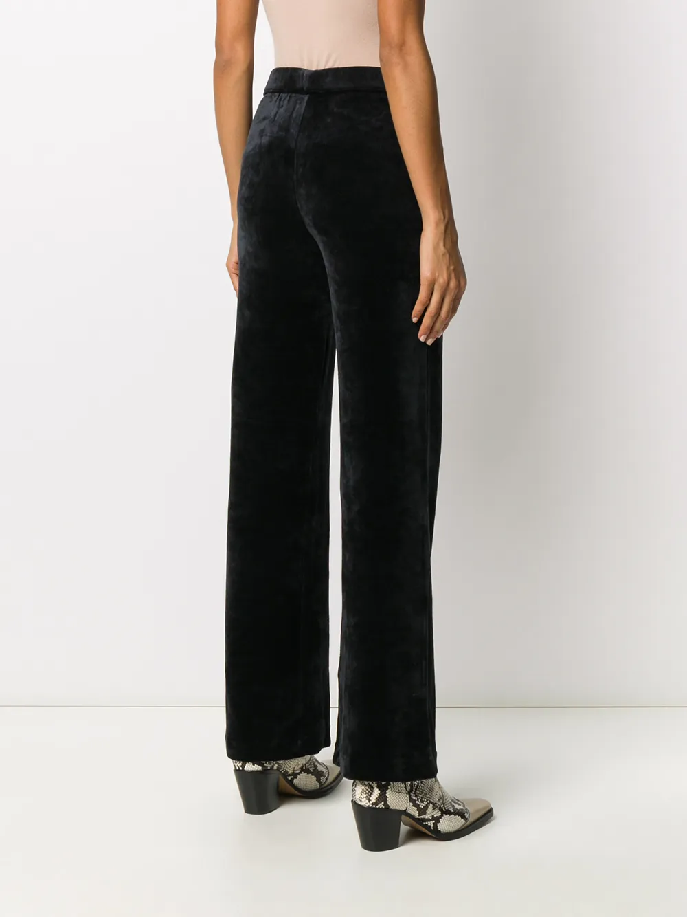 Majestic Filatures Flared broek Blauw