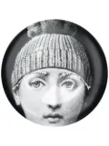 Fornasetti T&V printed decorative plate - White